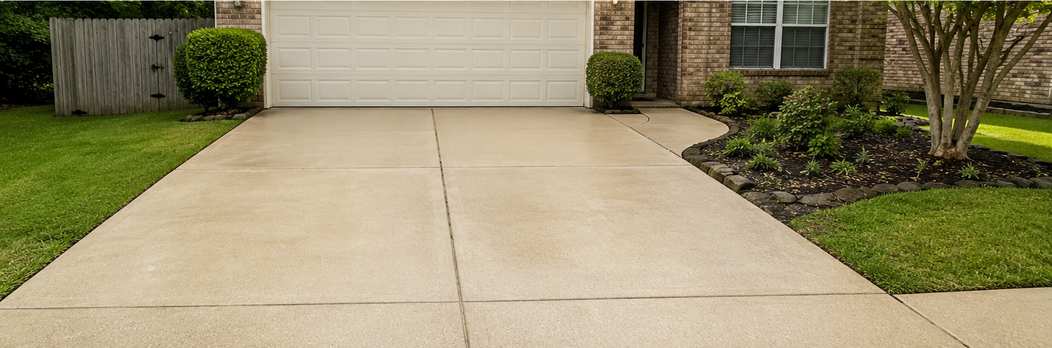 Driveway after